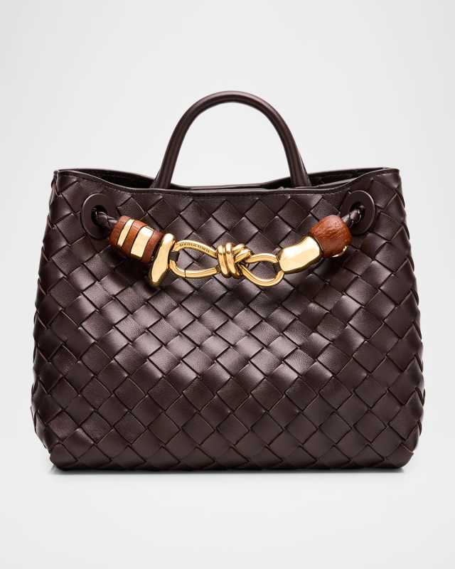 Andiamo Small Leather Top-handle Bag